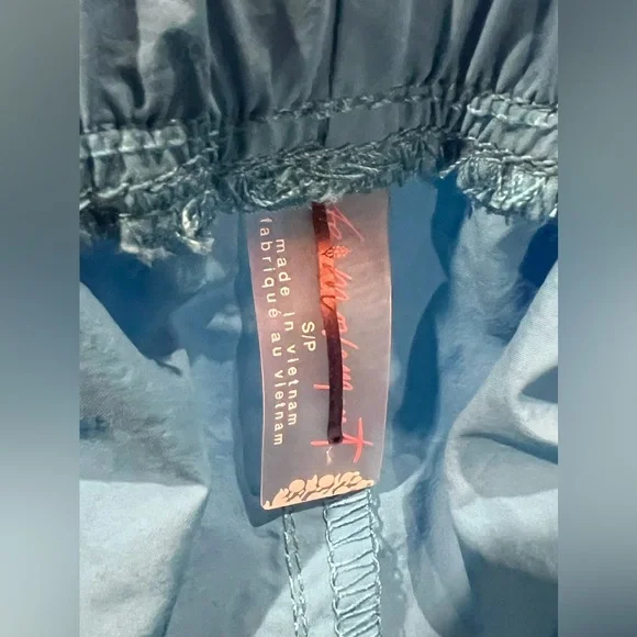 Free People Movement Pant Womens Fly By Night Drawstring Wavy Blue Hiking Small - Picture 11 of 13